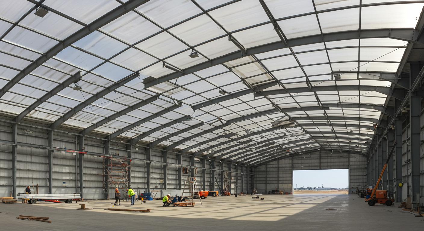 Как организовать естественное освещение в ангаре