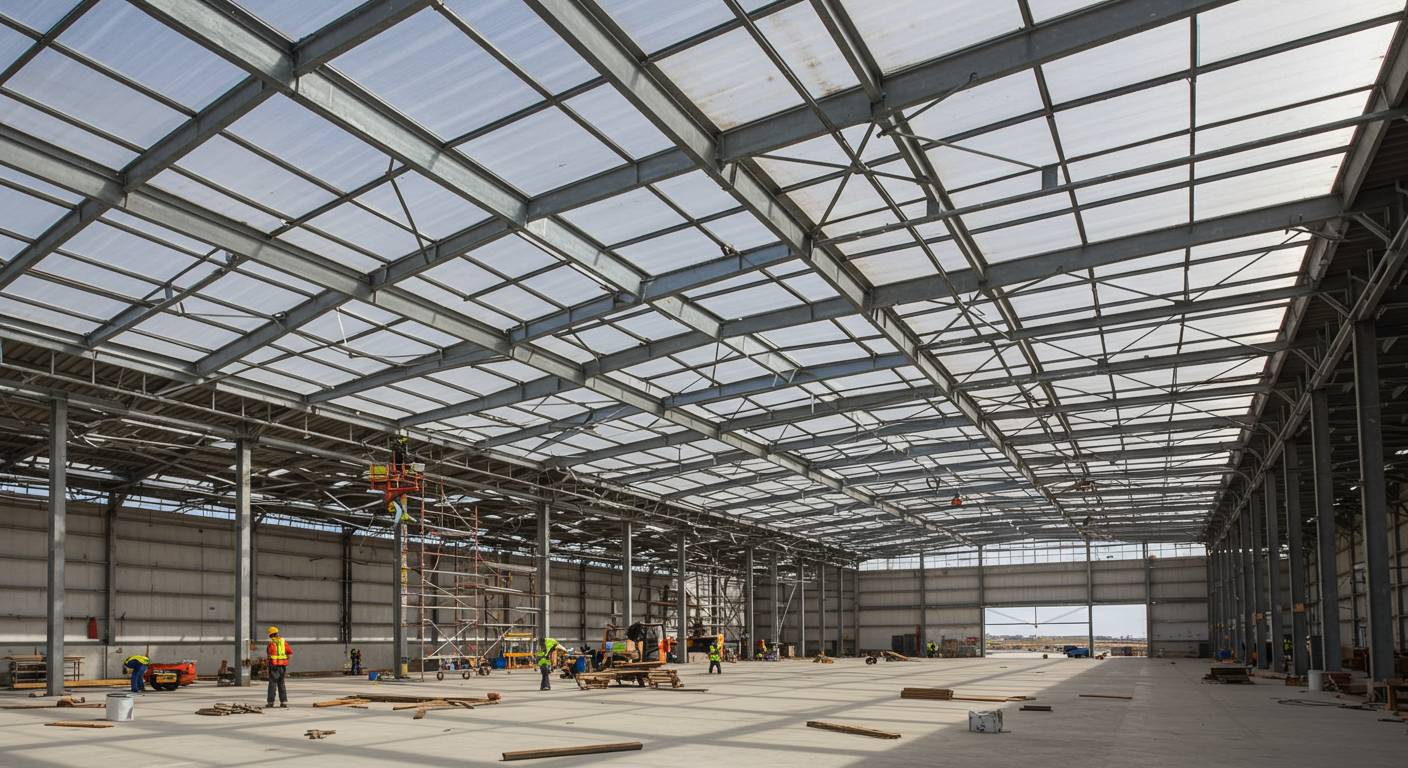 Организация естественного освещения в ангаре Естественное освещение в ангаре