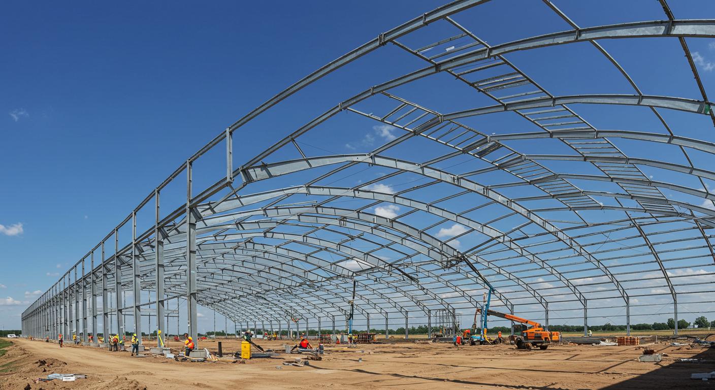 Преимущества арочных ангаров с полимерным покрытием