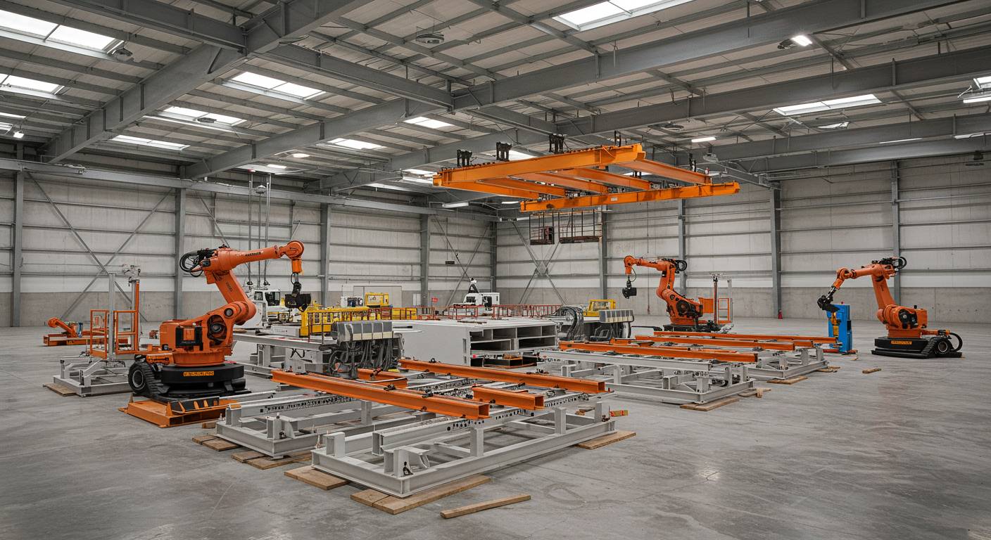 Современные методы автоматизации монтажа ангаров Автоматизация сборки ангаров