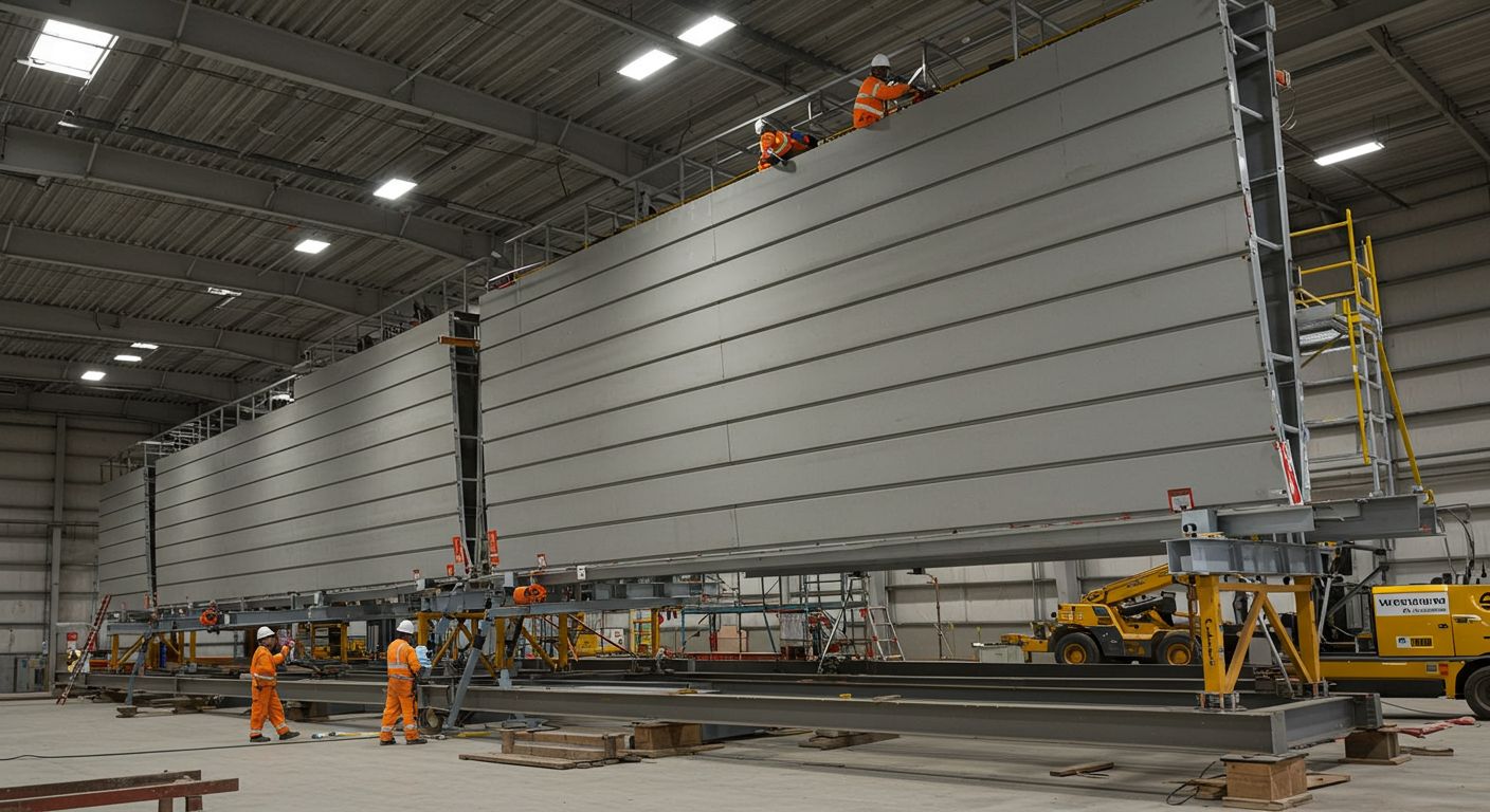 Монтаж ангара с использованием болтовых и клиновых соединений Сборка ангара без сварки