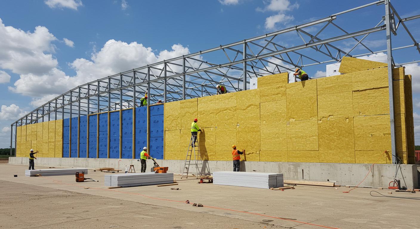 Толщина утеплителя в ангаре