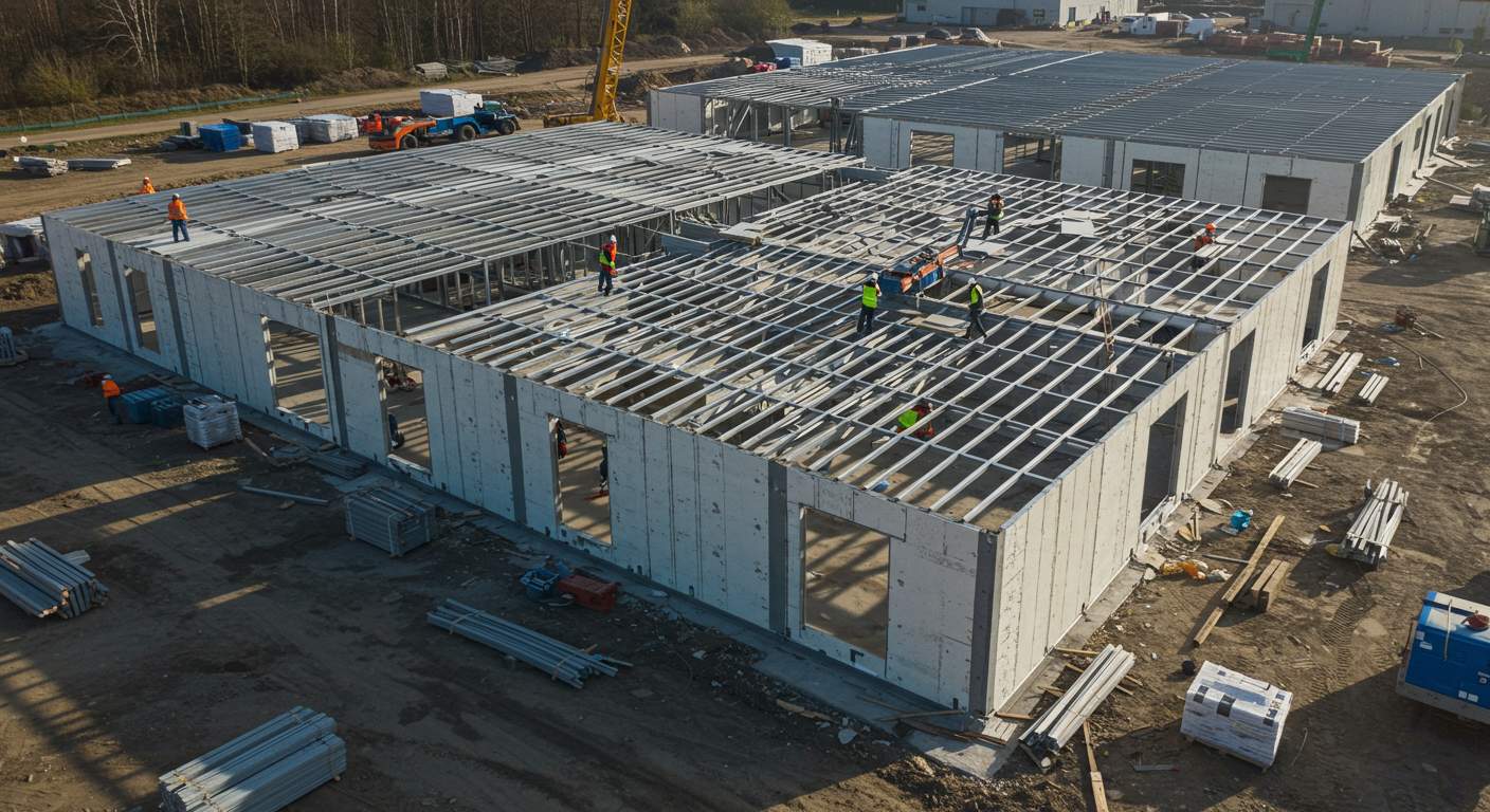 Строительство крупных образовательных модульных зданий