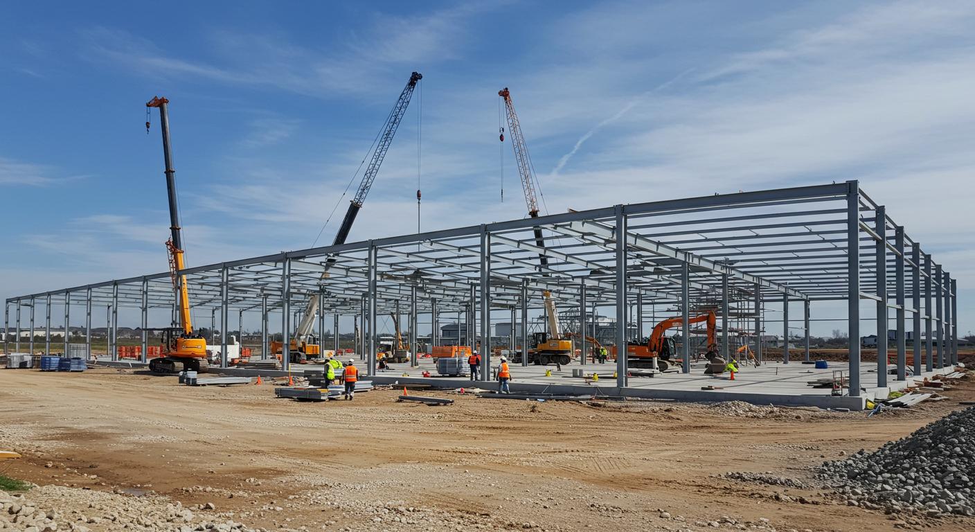 Ангар для строительных материалов