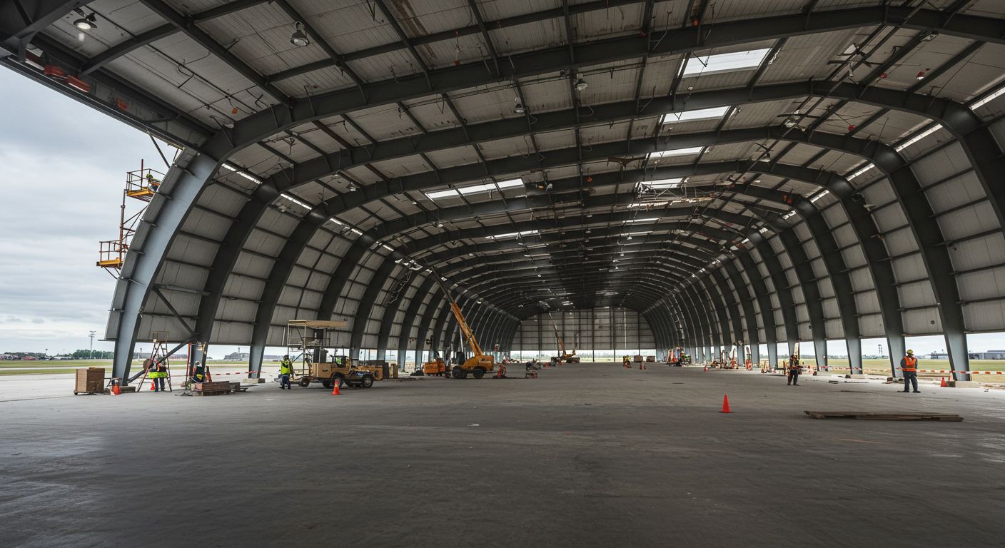 3D-модель ангара