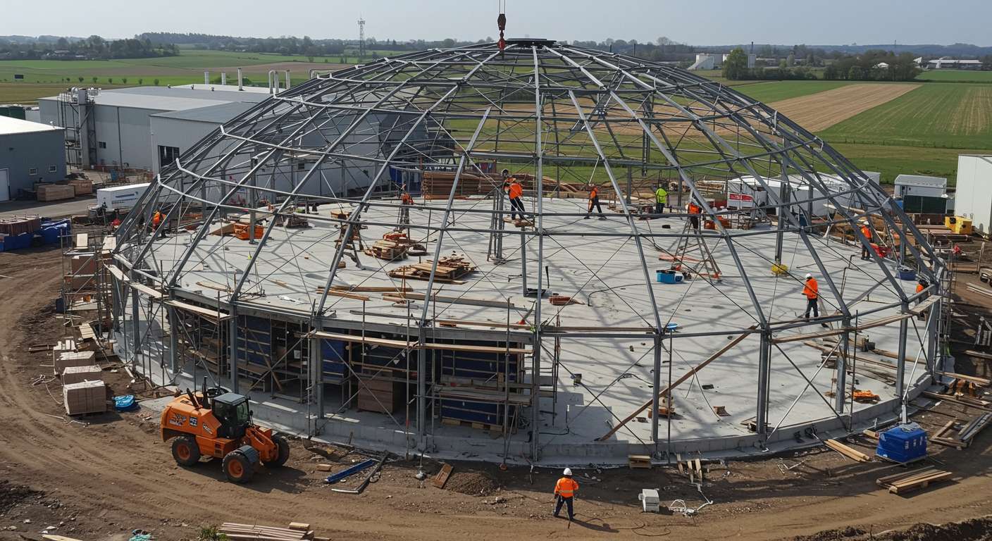 Строительство купольных распределительных складов