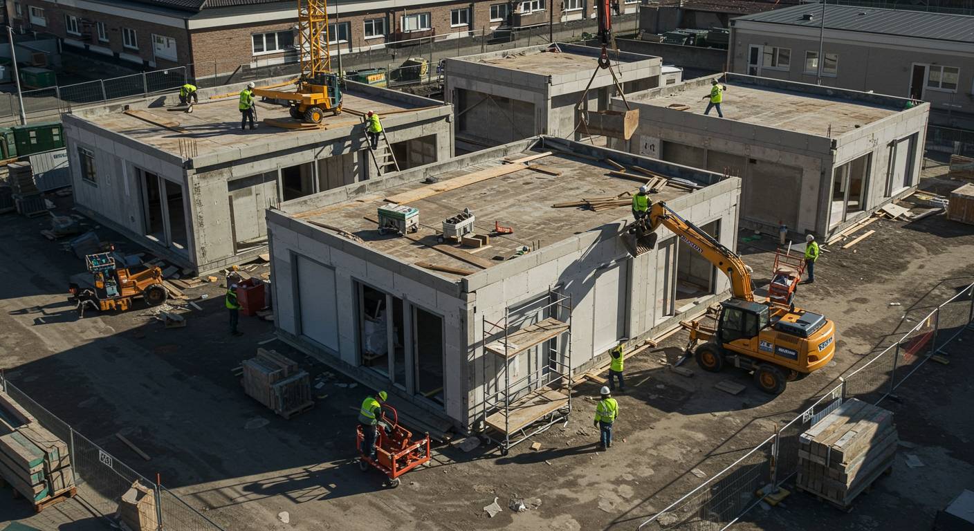 Компактное торговое модульное здание