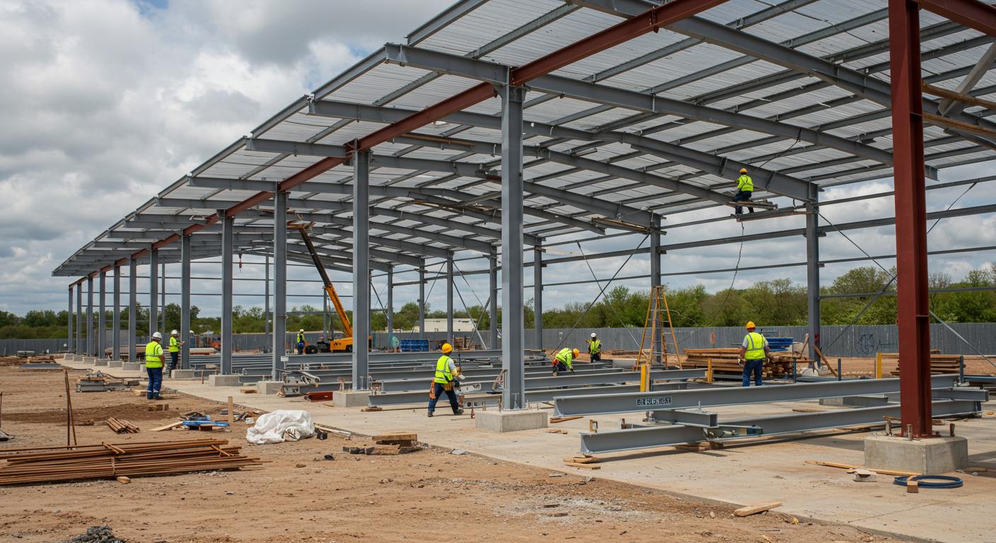 Разборный ангар для коммерческих целей