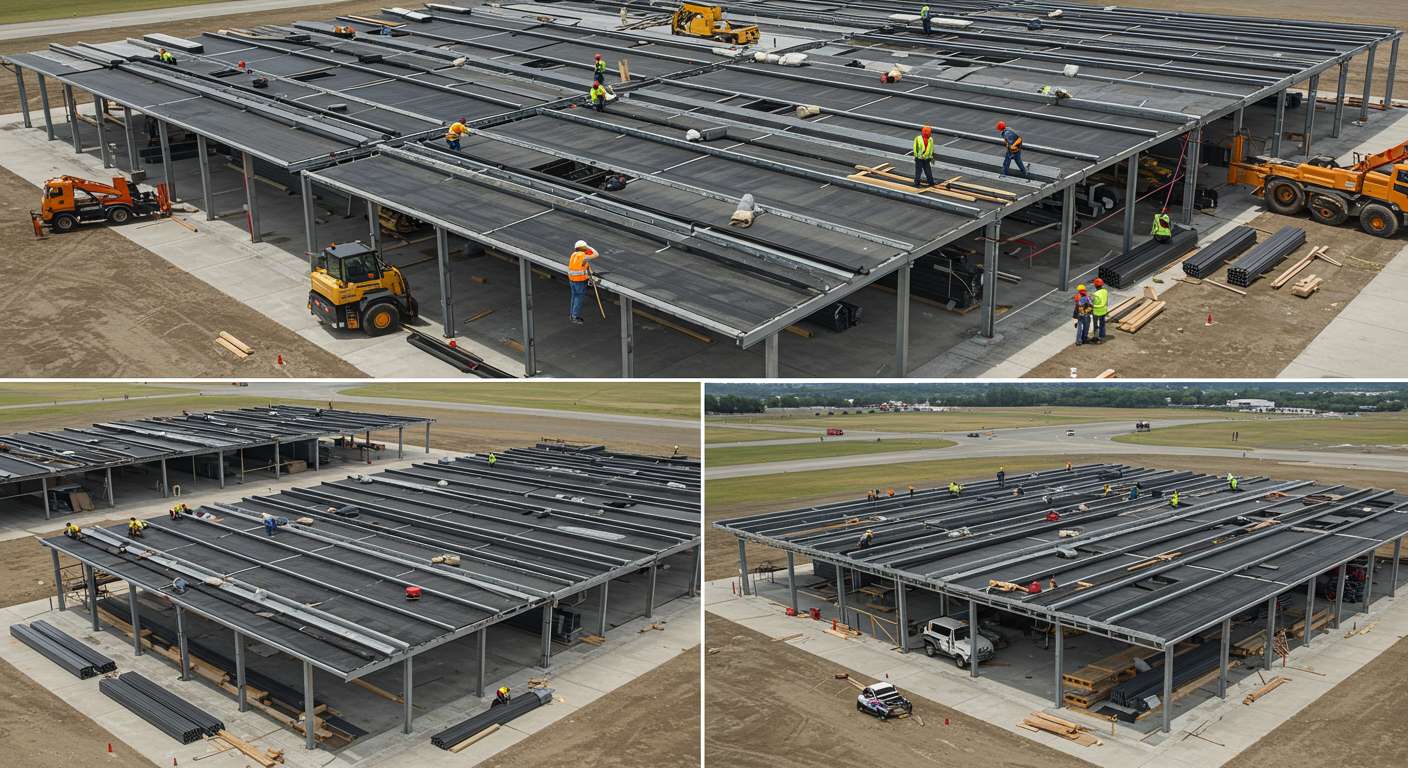 Толщина кровельного покрытия для ангаров