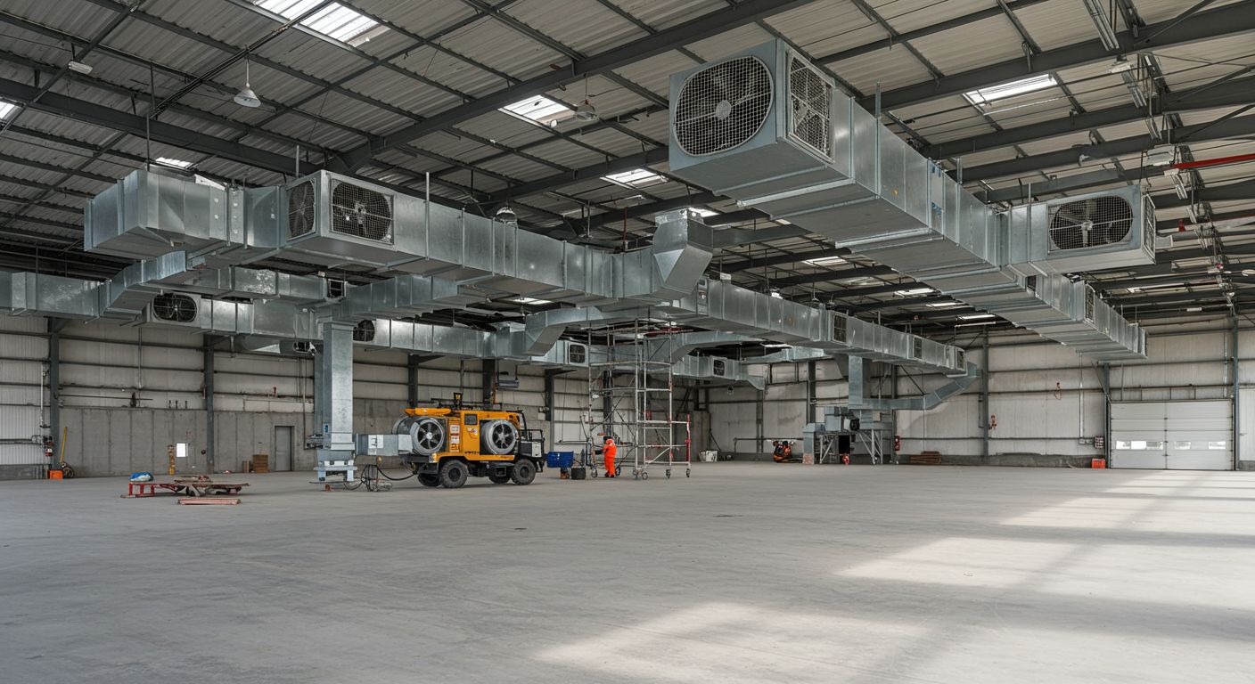 Вентиляция в ангаре