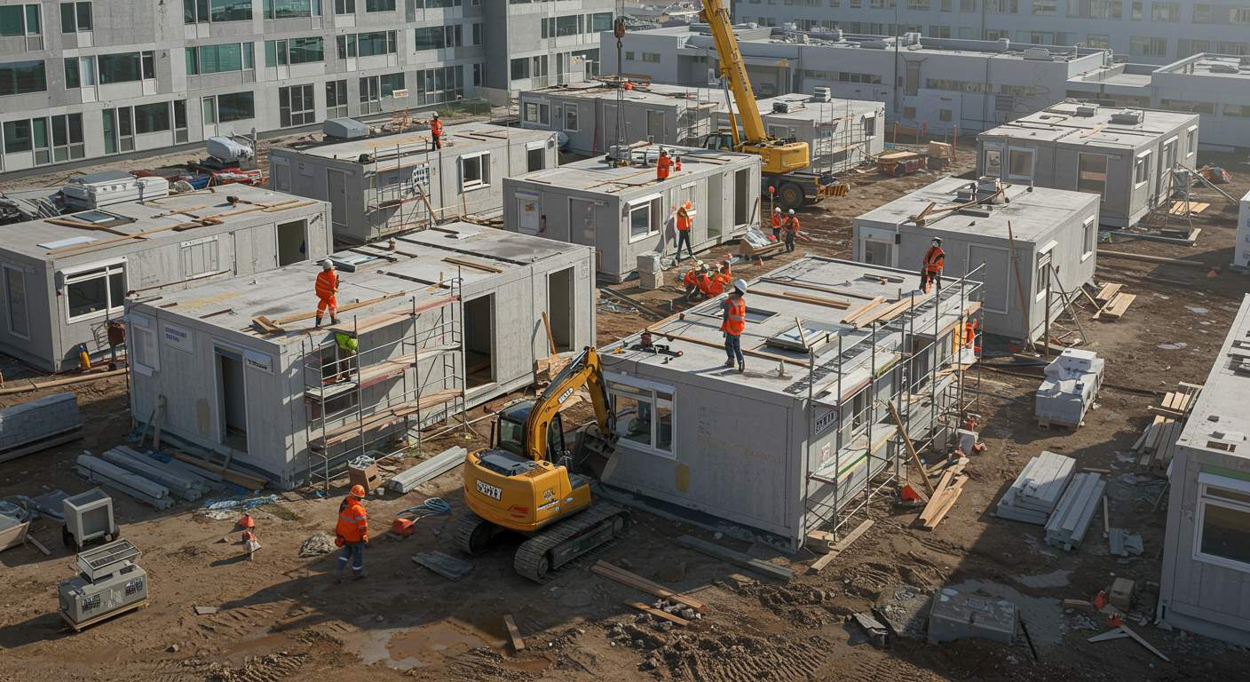 Строительство прямоугольных медицинских модульных зданий