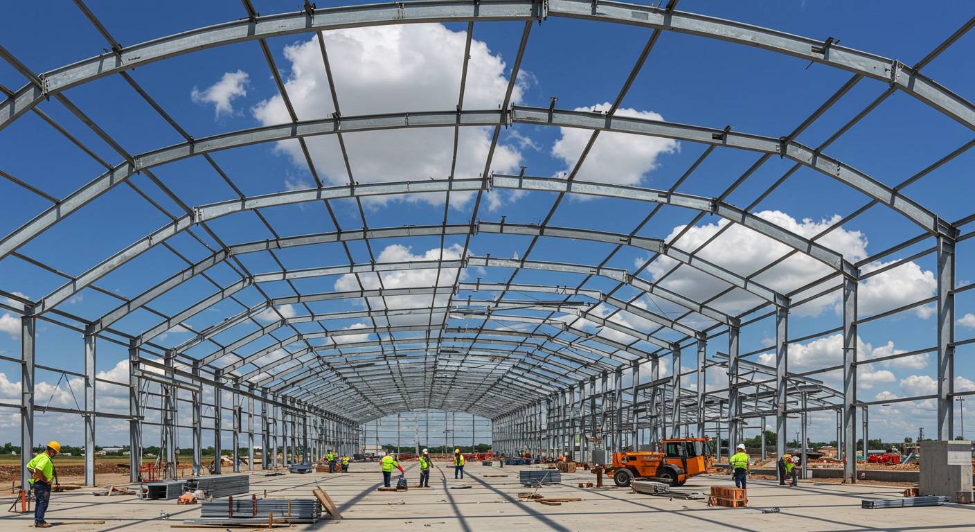Преимущества стальных ангаров