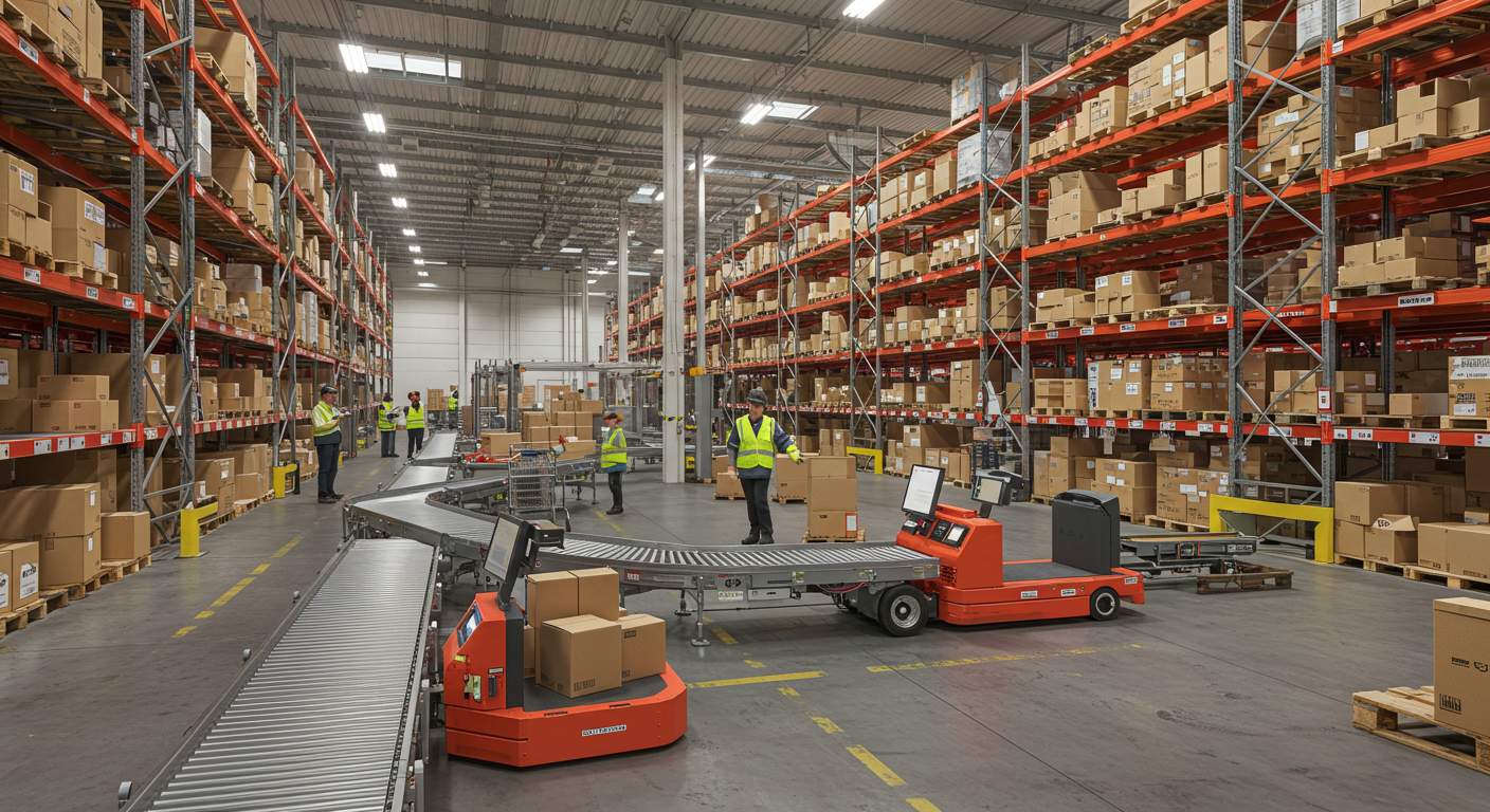 Монтаж складов стандартного качества для промышленности