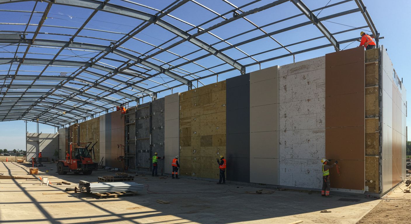 Сэндвич-панели в строительстве