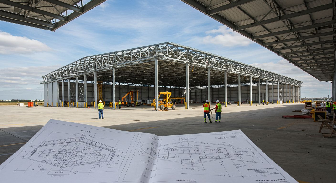 Оптимальная площадь ангара Проектирование ангара