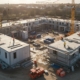 Строительство П образных образовательных модульных зданий