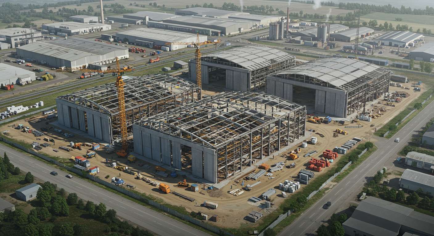 Преимущества строительства ангаров в промышленной зоне