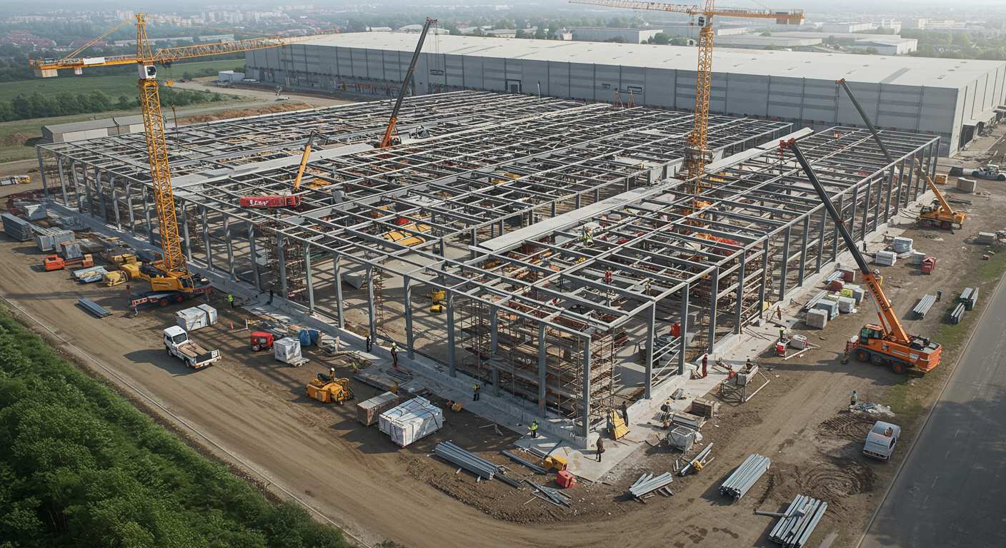 Строительство панельных ангаров для складских комплексов