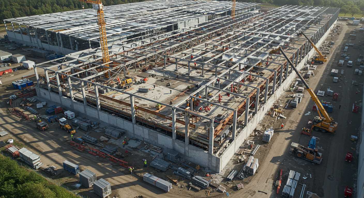 Панельный ангар для складского комплекса