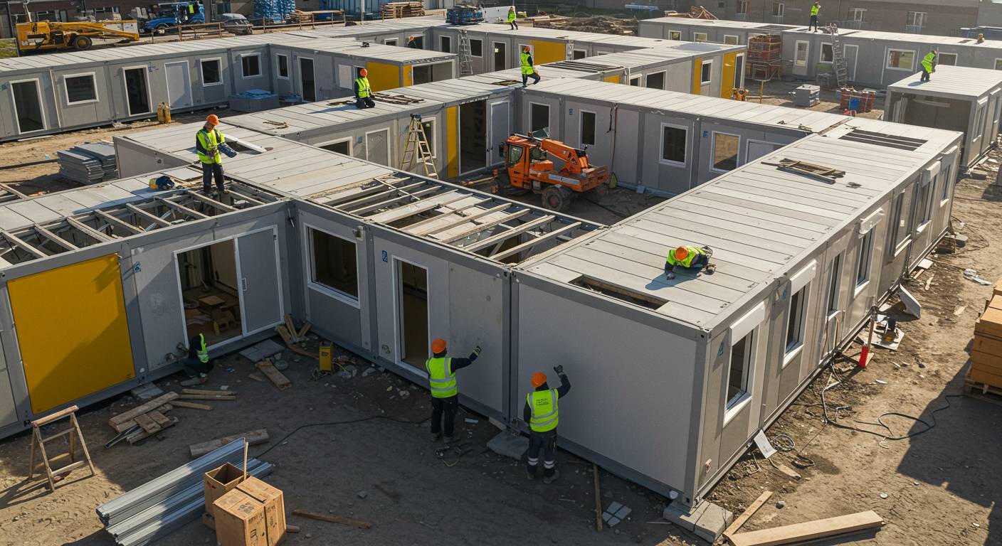 Строительство комбинированных образовательных модульных зданий