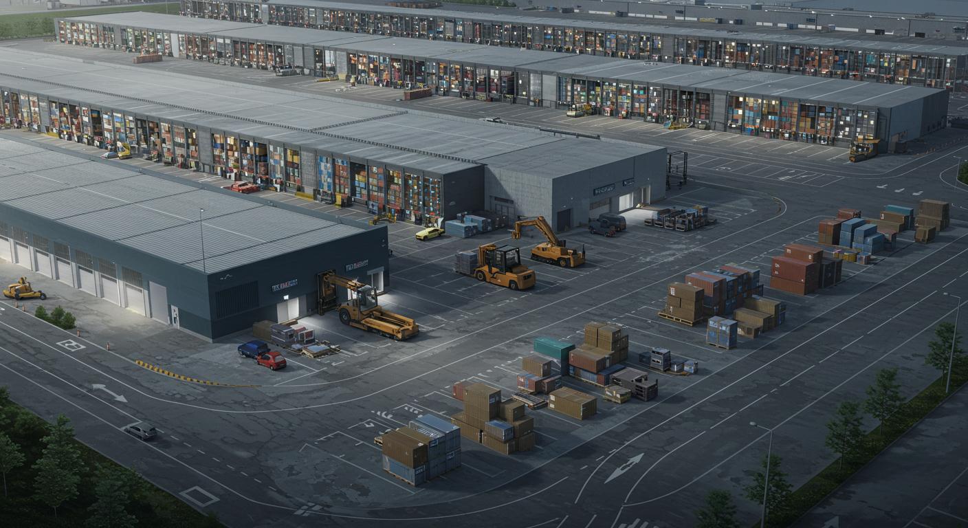 Монтаж складов для хранения товаров для логистики