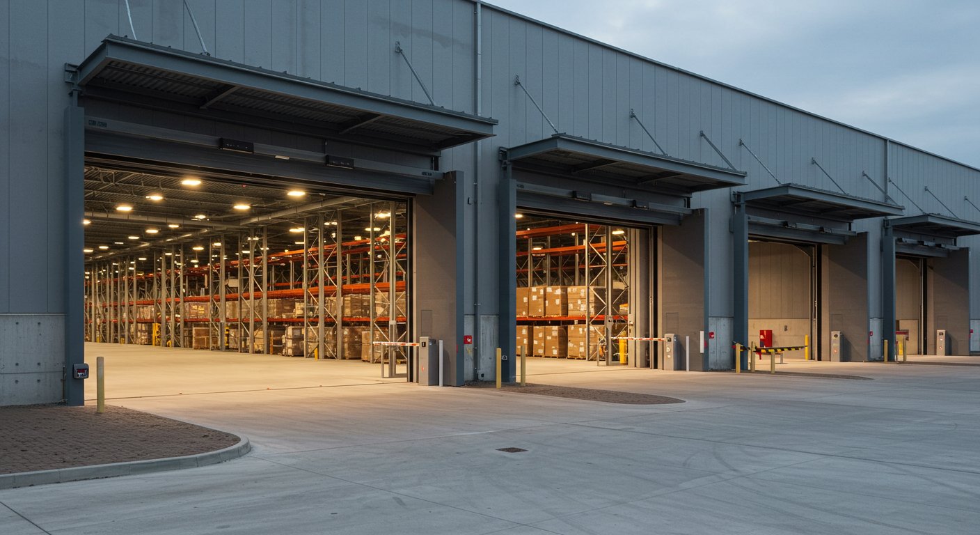 Проектирование ангаров с автоматическими воротами для складских комплексов