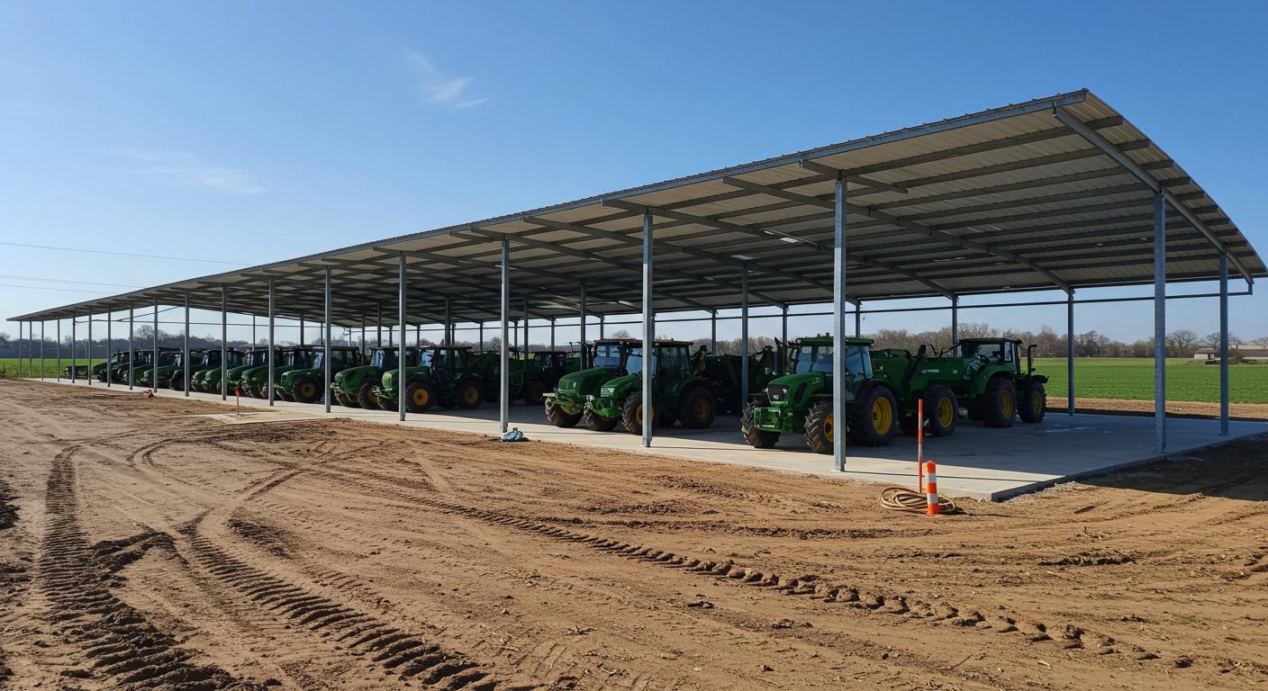 Монтаж ангаров с улучшенными защитными покрытиями для агропромышленных комплексов