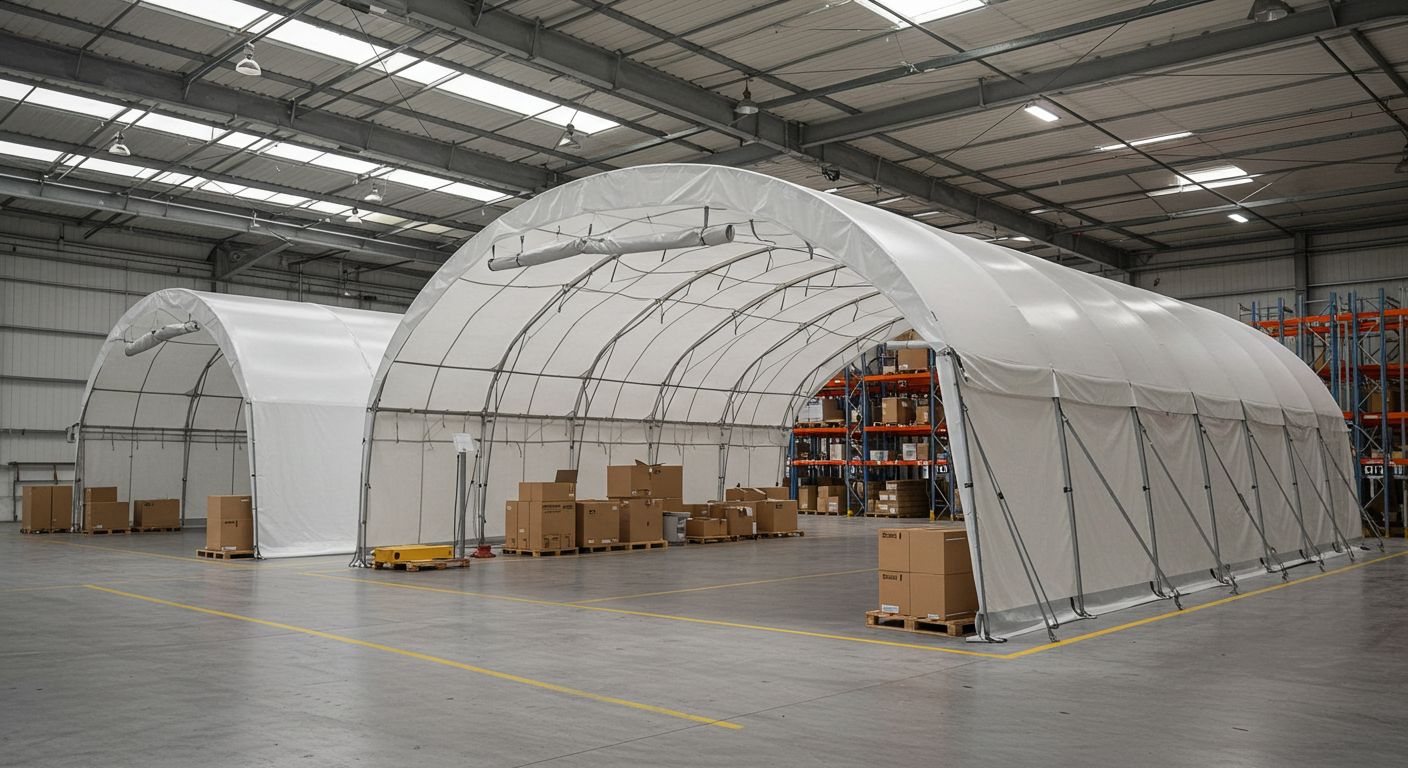 Проектирование тентовых ангаров для складских помещений