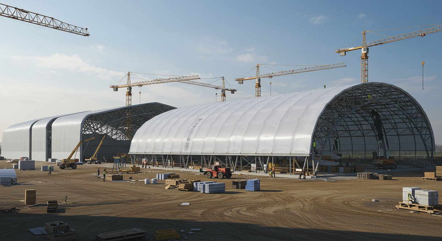 Современные материалы для покрытия ангаров