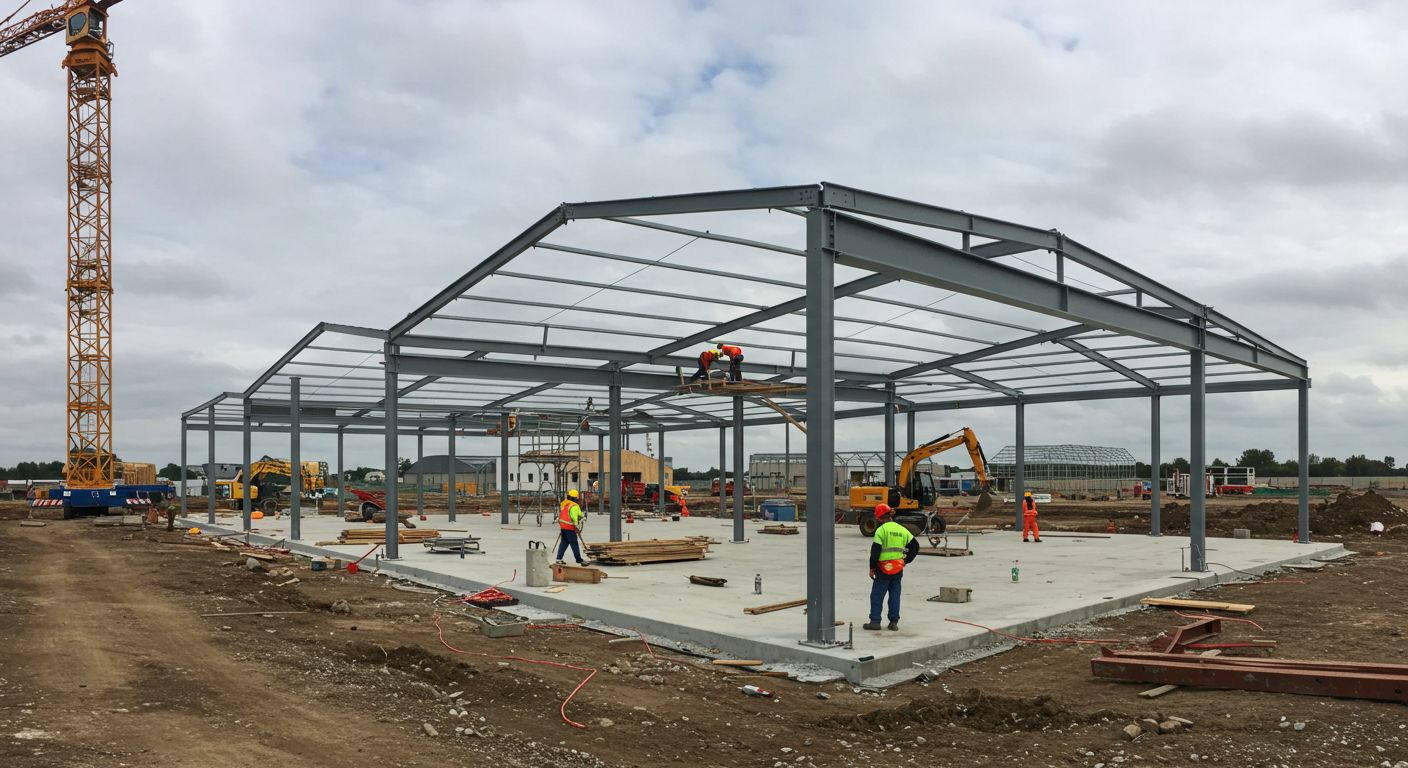 Каркасный ангар: эксплуатационные характеристики Каркасный ангар с металлическим каркасом