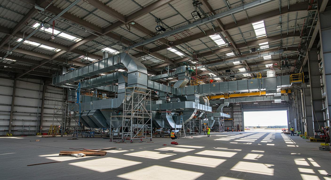 Вентиляция и освещение ангара