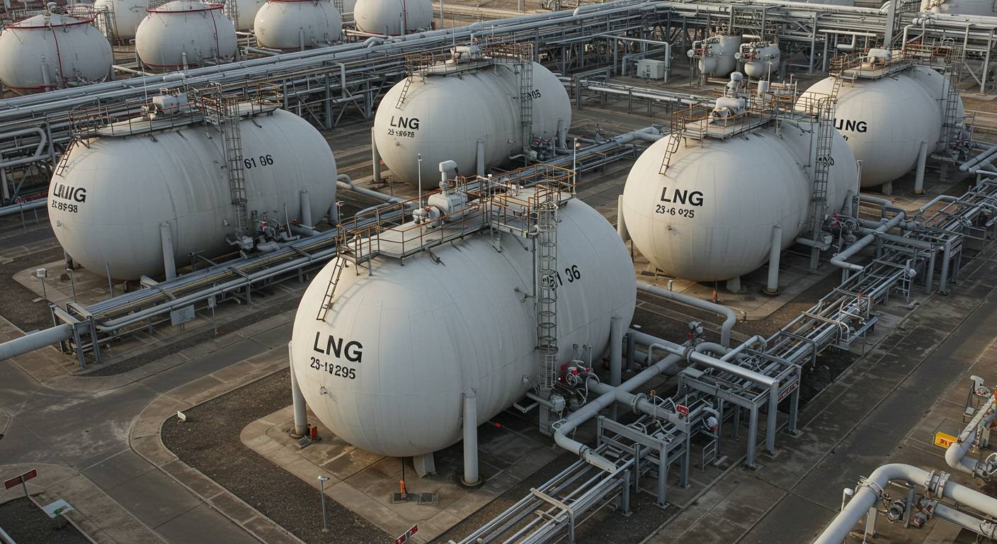 Склад для сжиженных газов с системой безопасности