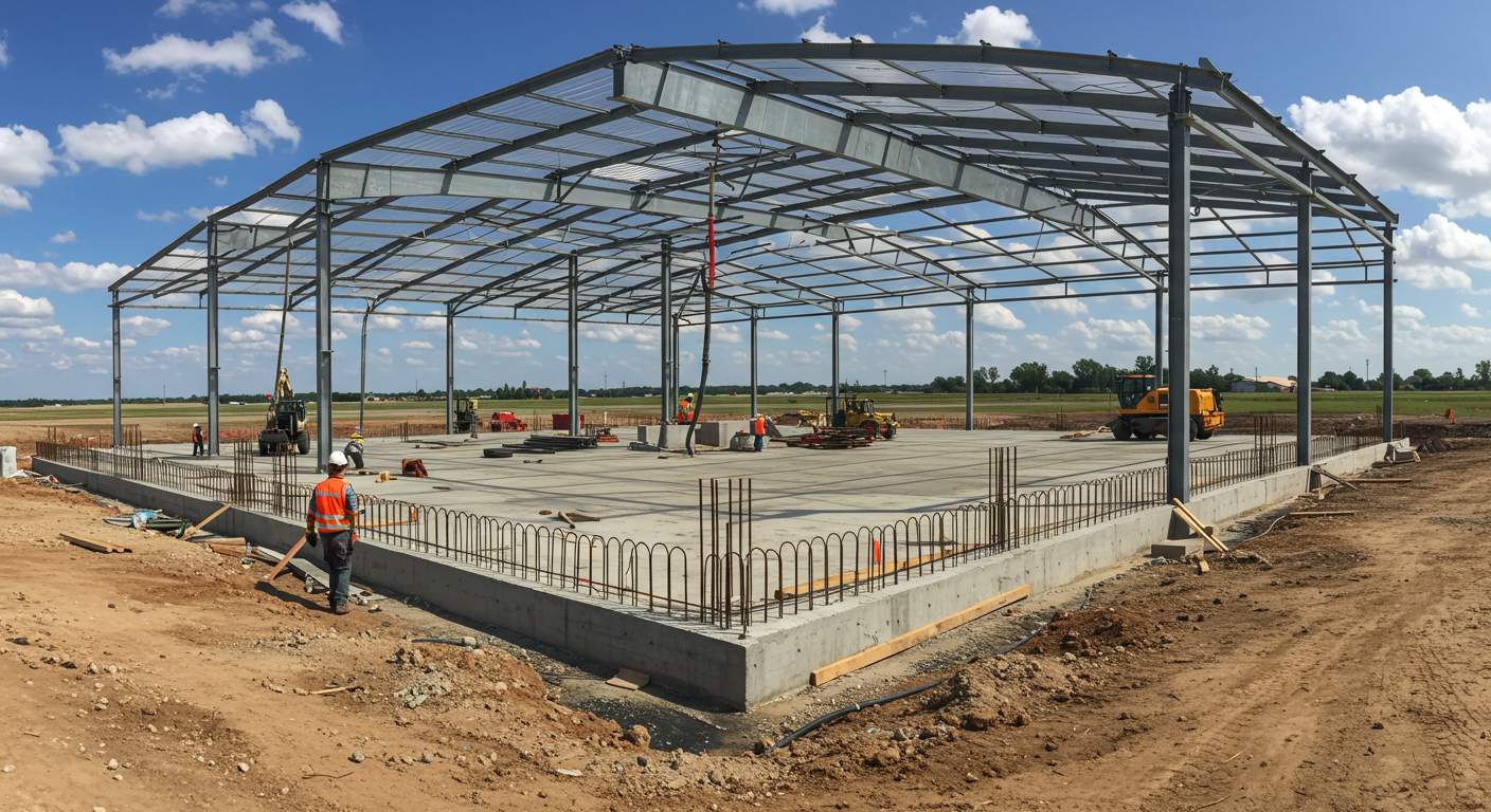 Как выбрать тип фундамента для ангара